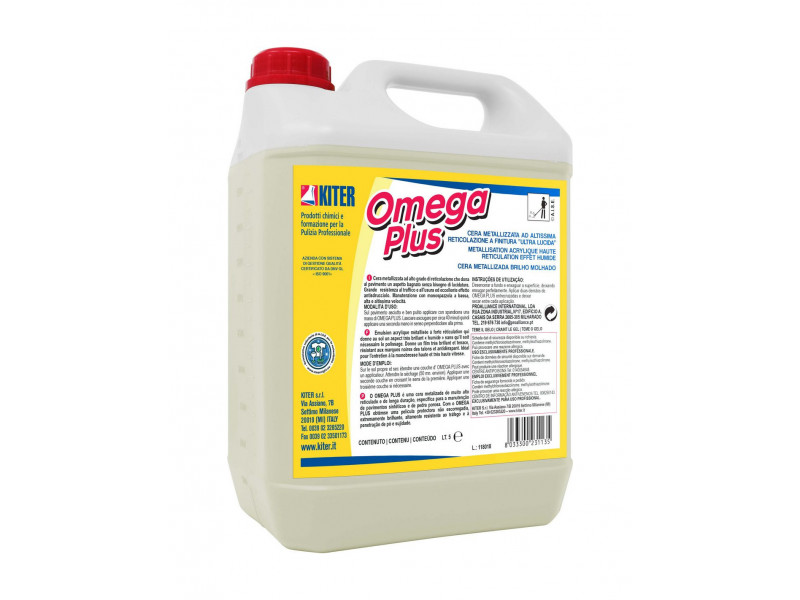 Omega Plus - Cera Metallizzata Effetto Bagnato Ad Alta Resistenza 5l